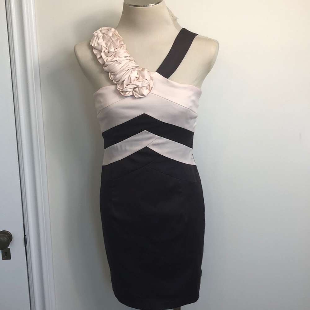 Eggplant & Pink cocktail dress semi-formal